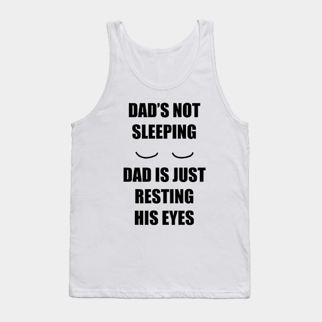 exhausted father funny humorous Tank Top by Catcrea